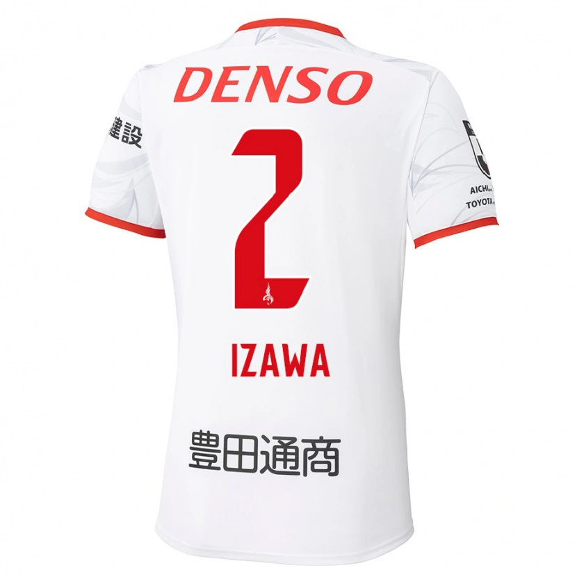 Danxen Heren Shuto Izawa #2 Wit Rood Uitshirt Uittenue 2025/26 T-Shirt