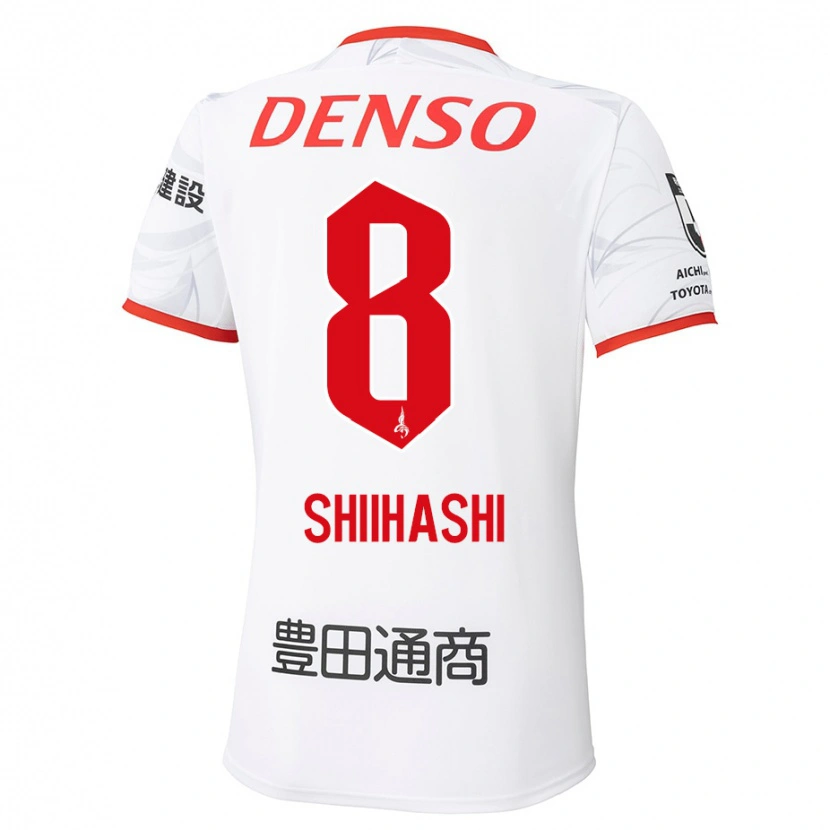 Danxen Heren Keiya Shiihashi #8 Wit Rood Uitshirt Uittenue 2025/26 T-Shirt