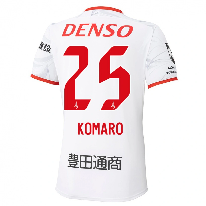 Danxen Heren Shuta Komaro #25 Wit Rood Uitshirt Uittenue 2025/26 T-Shirt