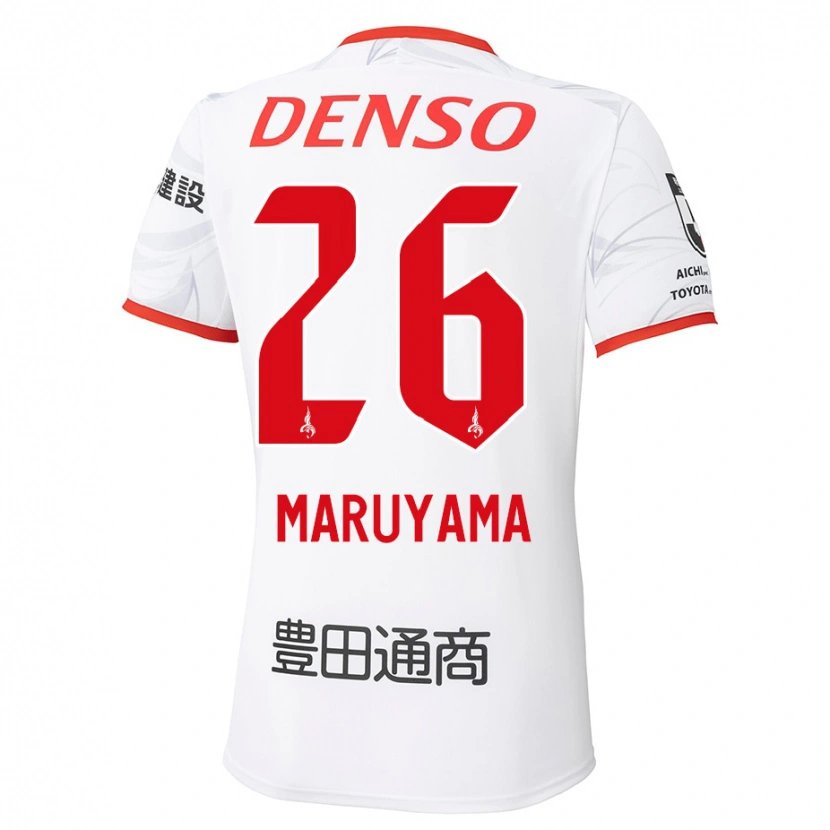 Danxen Heren Serato Maruyama #26 Wit Rood Uitshirt Uittenue 2025/26 T-Shirt