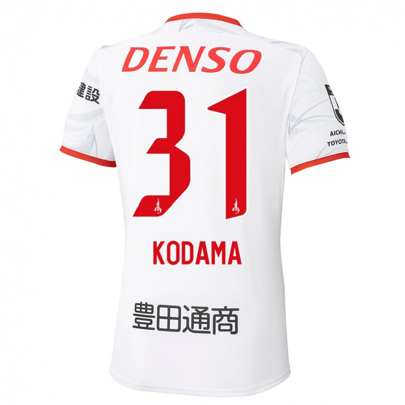 Danxen Heren Tsuyoshi Kodama #31 Wit Rood Uitshirt Uittenue 2025/26 T-Shirt