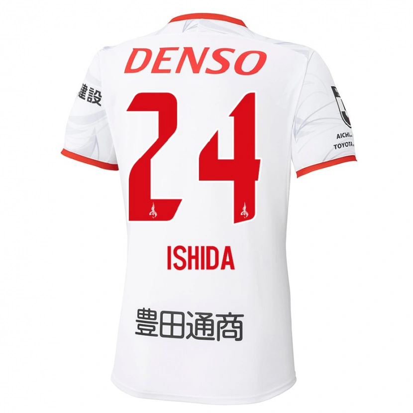 Danxen Heren Ryotaro Ishida #24 Wit Rood Uitshirt Uittenue 2025/26 T-Shirt