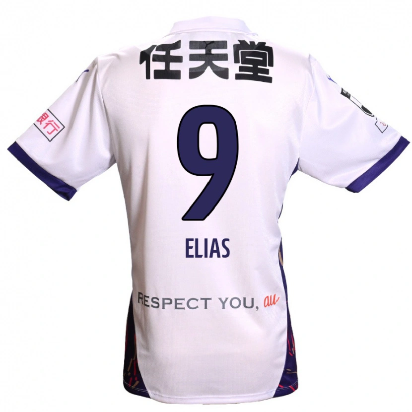 Danxen Heren Rafael Elias #9 Wit Paars Zwart Uitshirt Uittenue 2025/26 T-Shirt