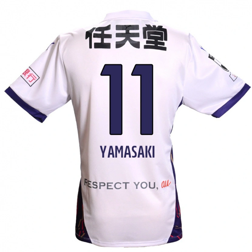 Danxen Heren Ryogo Yamasaki #11 Wit Paars Zwart Uitshirt Uittenue 2025/26 T-Shirt