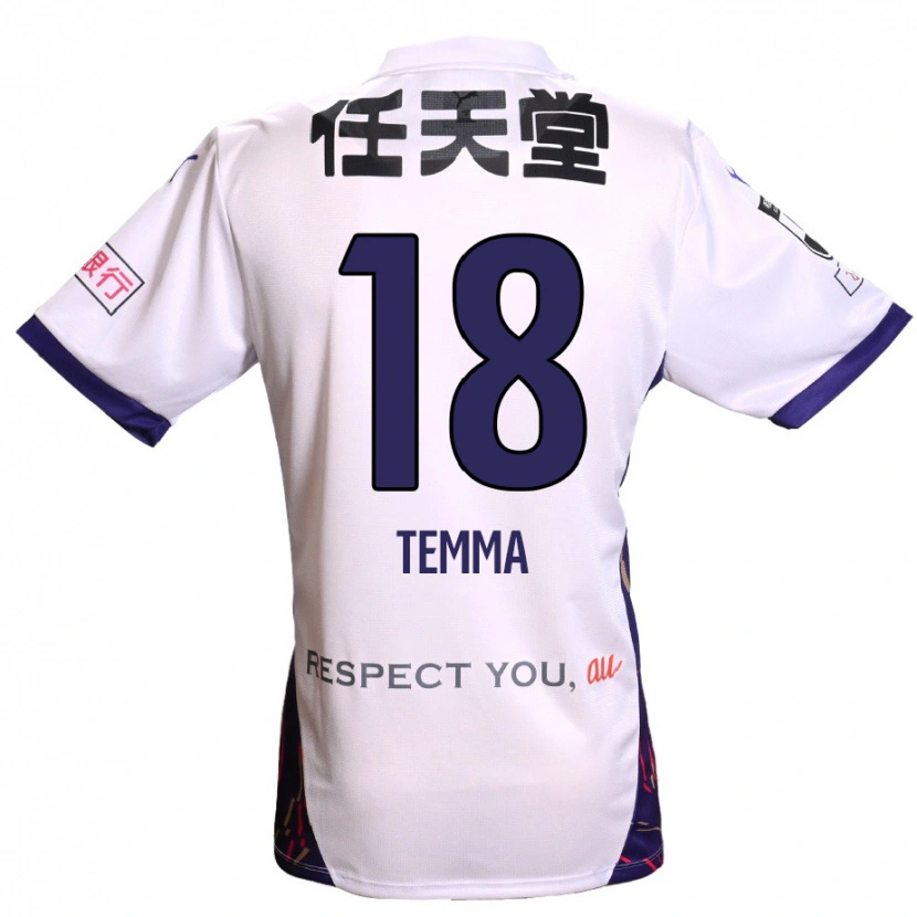 Danxen Heren Temma Matsuda #18 Wit Paars Zwart Uitshirt Uittenue 2025/26 T-Shirt