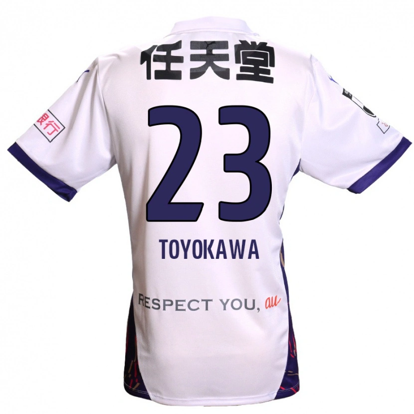 Danxen Heren Yuta Toyokawa #23 Wit Paars Zwart Uitshirt Uittenue 2025/26 T-Shirt