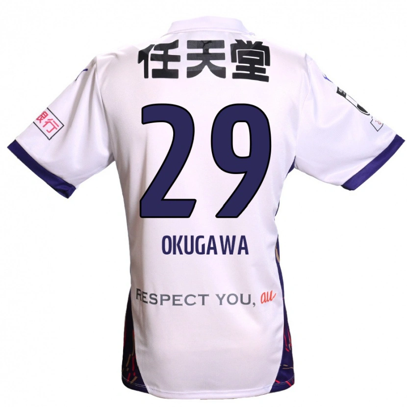 Danxen Heren Masaya Okugawa #29 Wit Paars Zwart Uitshirt Uittenue 2025/26 T-Shirt