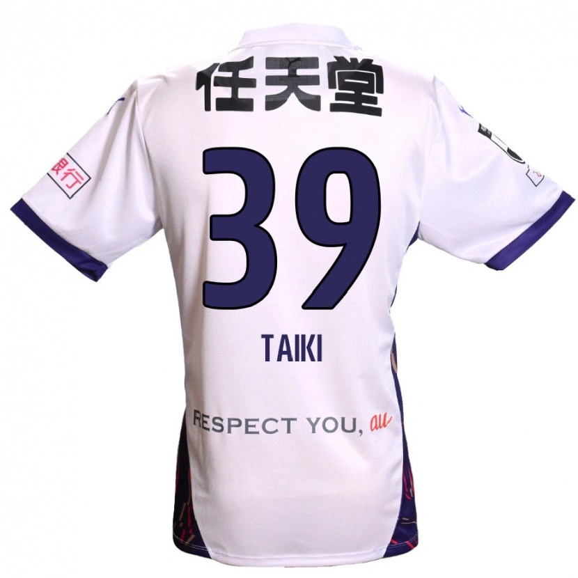 Danxen Heren Taiki Hirato #39 Wit Paars Zwart Uitshirt Uittenue 2025/26 T-Shirt