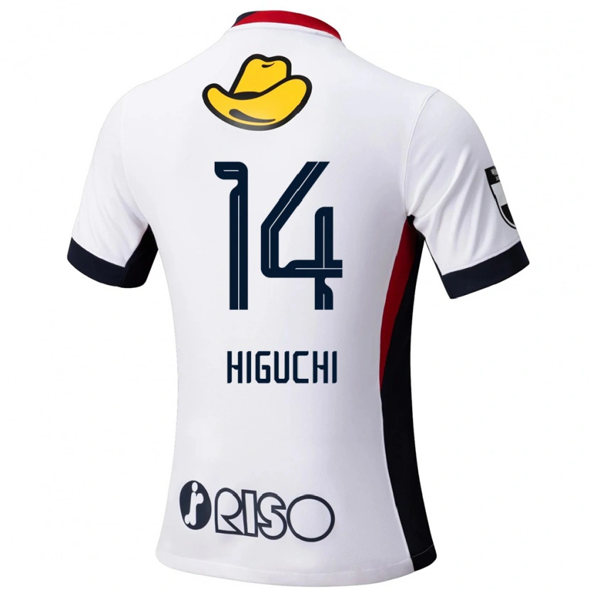 Danxen Heren Yuta Higuchi #14 Wit Zwart Uitshirt Uittenue 2025/26 T-Shirt