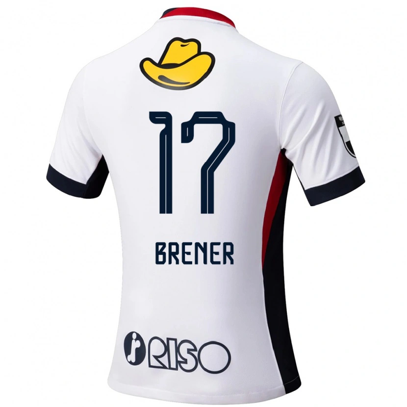 Danxen Heren Talles Brener #17 Wit Zwart Uitshirt Uittenue 2025/26 T-Shirt