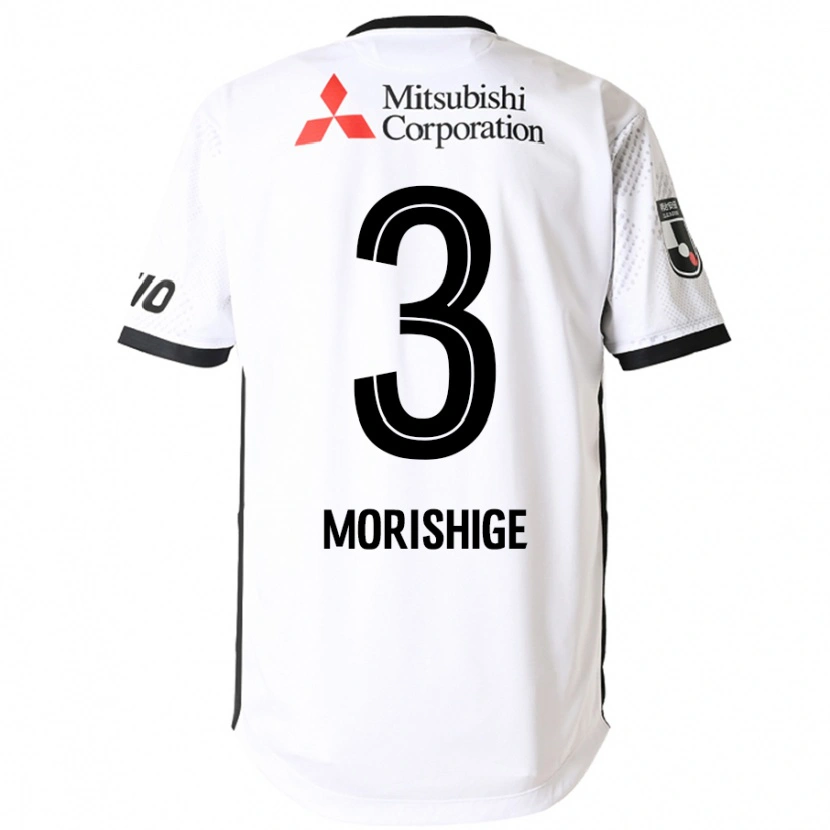 Danxen Heren Masato Morishige #3 Wit Zwart Uitshirt Uittenue 2025/26 T-Shirt