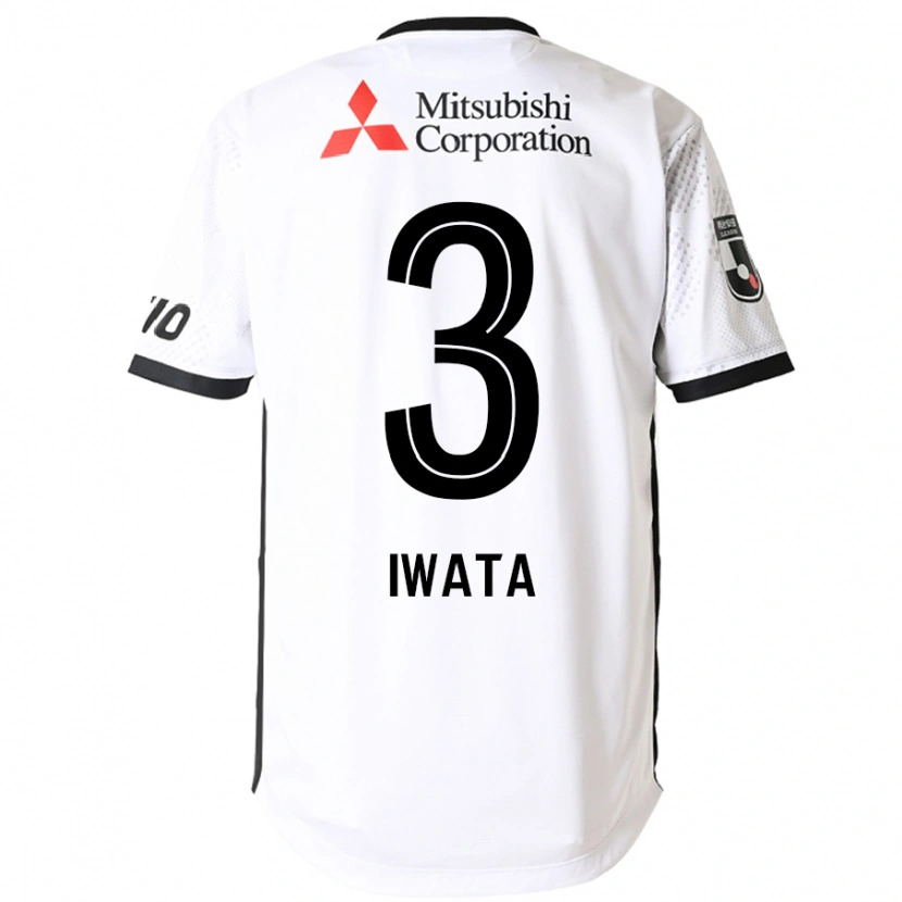 Danxen Heren Yuki Iwata #3 Wit Zwart Uitshirt Uittenue 2025/26 T-Shirt