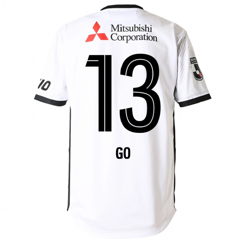 Danxen Heren Go Hatano #13 Wit Zwart Uitshirt Uittenue 2025/26 T-Shirt