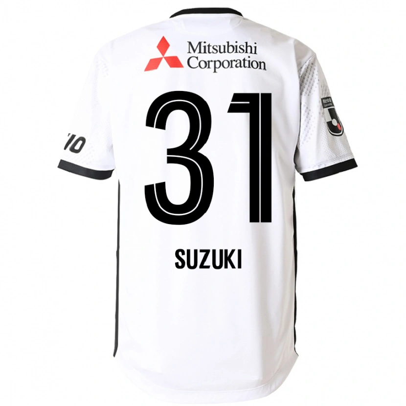 Danxen Heren Kaede Suzuki #31 Wit Zwart Uitshirt Uittenue 2025/26 T-Shirt