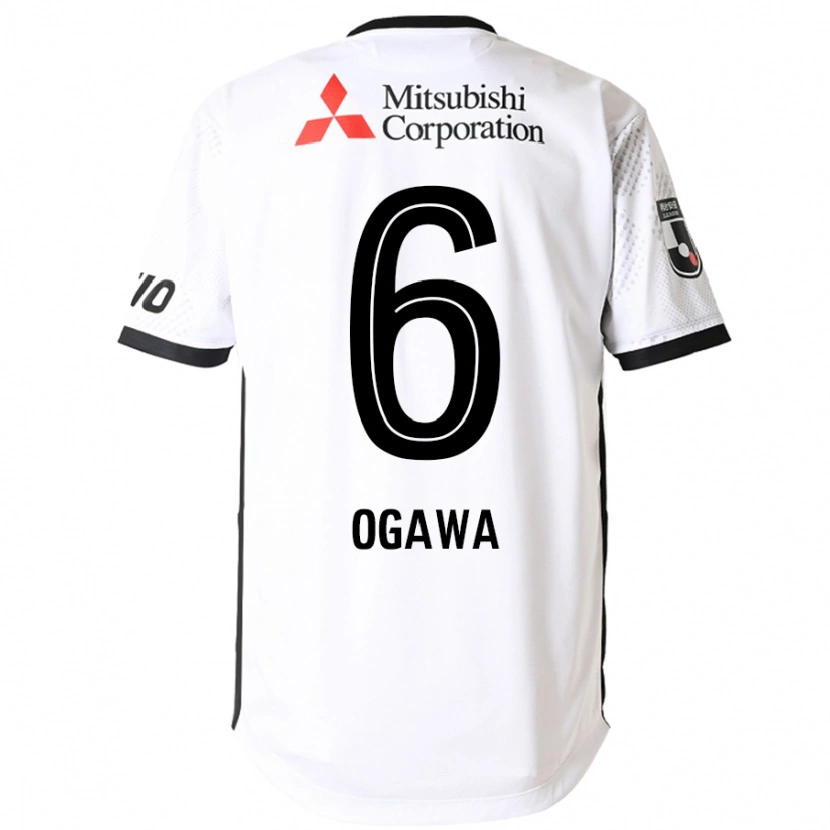 Danxen Heren Ryoya Ogawa #6 Wit Zwart Uitshirt Uittenue 2025/26 T-Shirt