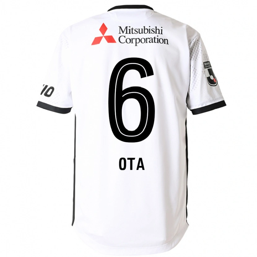 Danxen Heren Kosuke Ota #6 Wit Zwart Uitshirt Uittenue 2025/26 T-Shirt