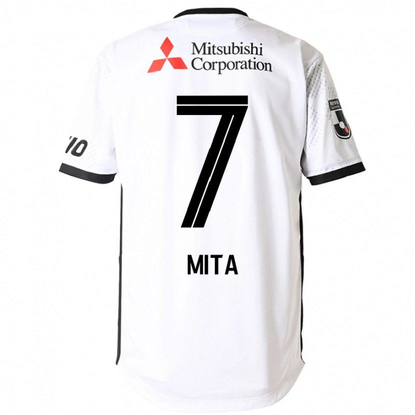 Danxen Heren Hirotaka Mita #7 Wit Zwart Uitshirt Uittenue 2025/26 T-Shirt