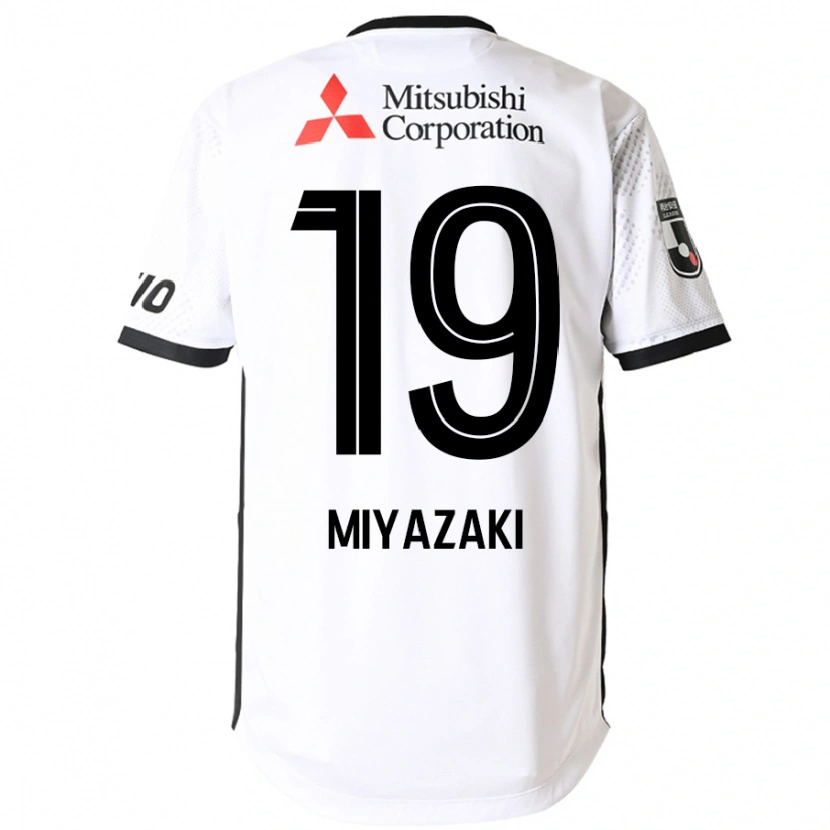 Danxen Heren Kiwara Miyazaki #19 Wit Zwart Uitshirt Uittenue 2025/26 T-Shirt