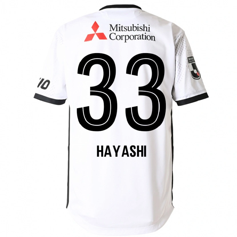 Danxen Heren Akihiro Hayashi #33 Wit Zwart Uitshirt Uittenue 2025/26 T-Shirt