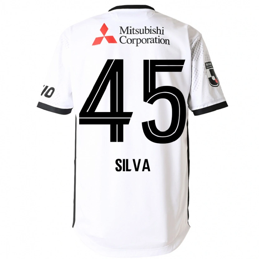 Danxen Heren Arthur Silva #45 Wit Zwart Uitshirt Uittenue 2025/26 T-Shirt