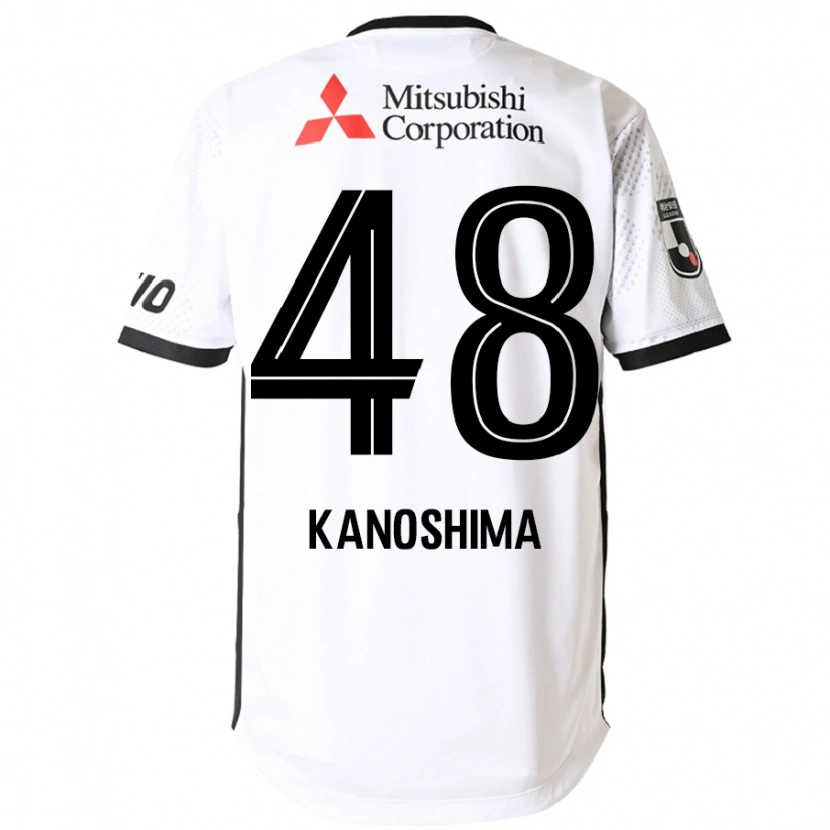 Danxen Heren Yu Kanoshima #48 Wit Zwart Uitshirt Uittenue 2025/26 T-Shirt