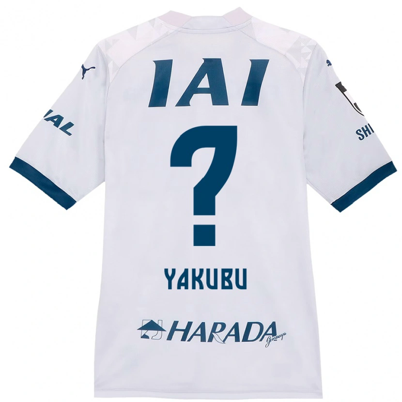 Danxen Heren Aziz Yakubu #0 Wit Koningsblauw Uitshirt Uittenue 2025/26 T-Shirt