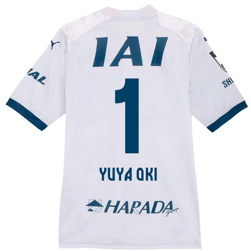 Danxen Heren Yuya Oki #1 Wit Koningsblauw Uitshirt Uittenue 2025/26 T-Shirt
