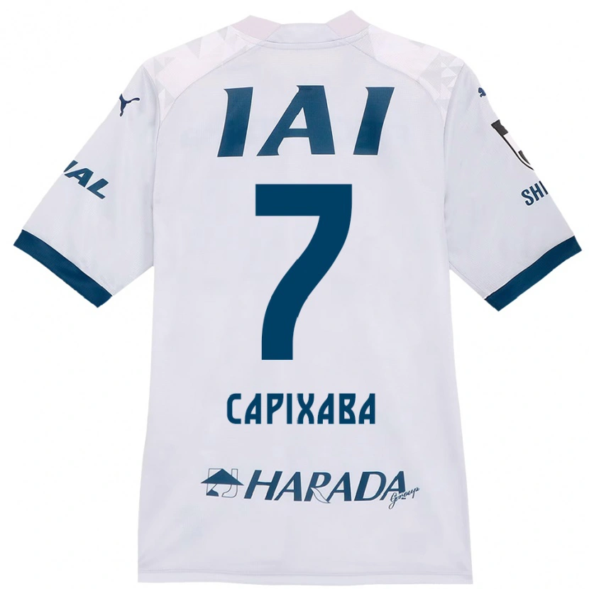 Danxen Heren Capixaba #7 Wit Koningsblauw Uitshirt Uittenue 2025/26 T-Shirt