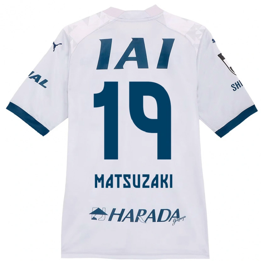 Danxen Heren Kai Matsuzaki #19 Wit Koningsblauw Uitshirt Uittenue 2025/26 T-Shirt