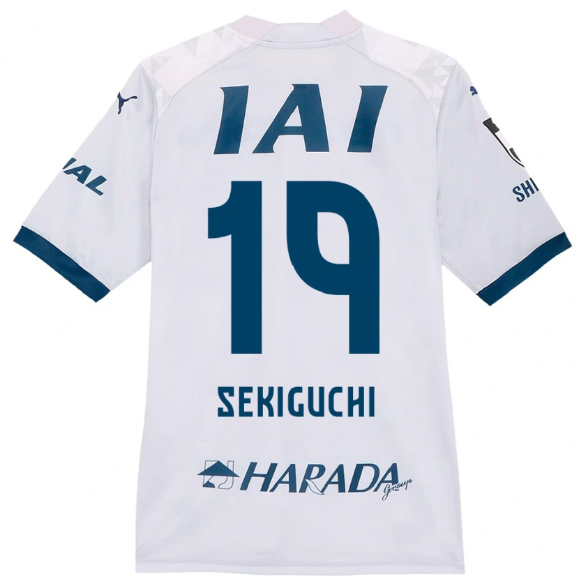 Danxen Heren Kota Sekiguchi #19 Wit Koningsblauw Uitshirt Uittenue 2025/26 T-Shirt