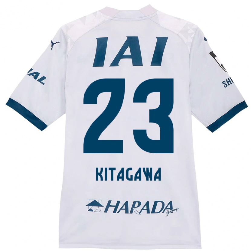 Danxen Heren Koya Kitagawa #23 Wit Koningsblauw Uitshirt Uittenue 2025/26 T-Shirt