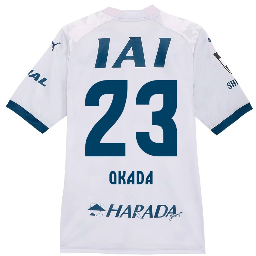 Danxen Heren Shu Okada #23 Wit Koningsblauw Uitshirt Uittenue 2025/26 T-Shirt