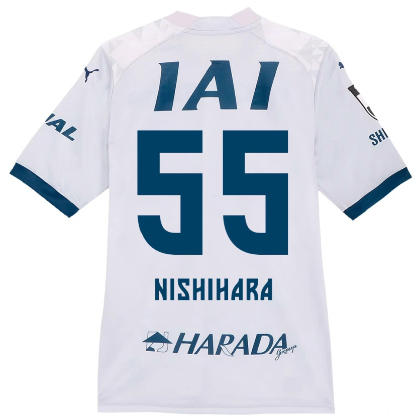 Danxen Heren Motoki Nishihara #55 Wit Koningsblauw Uitshirt Uittenue 2025/26 T-Shirt
