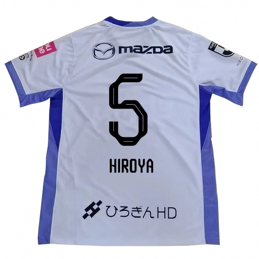 Danxen Heren Hiroya Matsumoto #5 Wit Oranje Uitshirt Uittenue 2025/26 T-Shirt