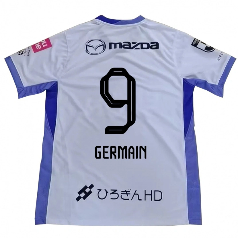 Danxen Heren Ryo Germain #9 Wit Oranje Uitshirt Uittenue 2025/26 T-Shirt