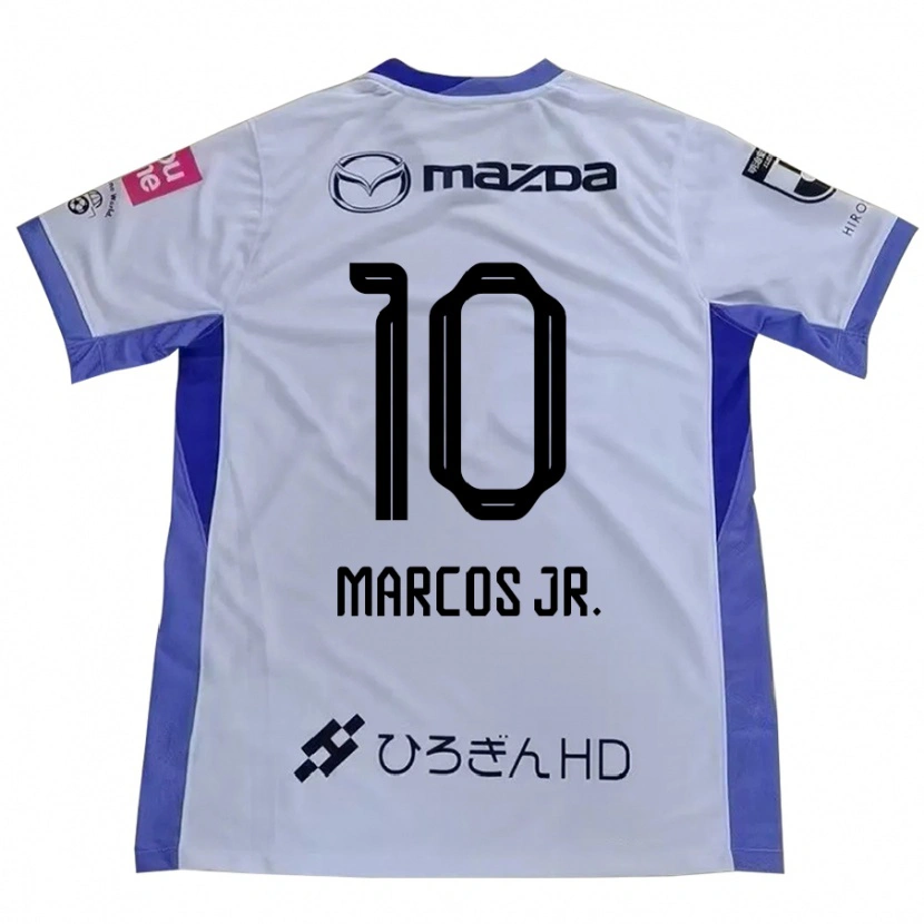 Danxen Heren Marcos Júnior #10 Wit Oranje Uitshirt Uittenue 2025/26 T-Shirt