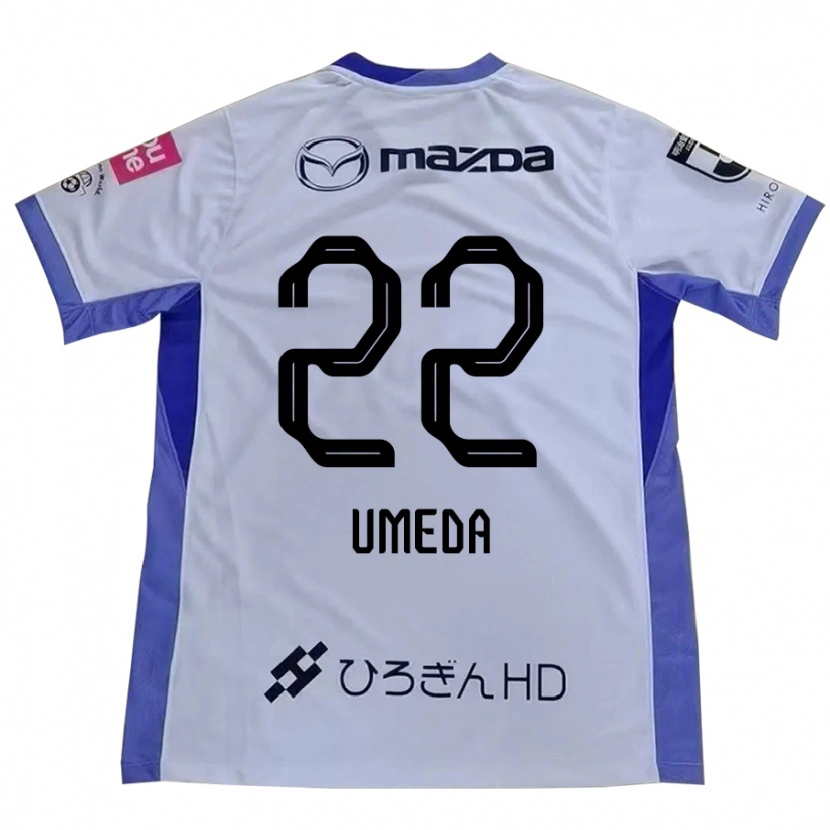 Danxen Heren Taiga Umeda #22 Wit Oranje Uitshirt Uittenue 2025/26 T-Shirt
