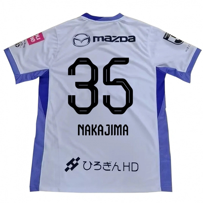 Danxen Heren Yotaro Nakajima #35 Wit Oranje Uitshirt Uittenue 2025/26 T-Shirt