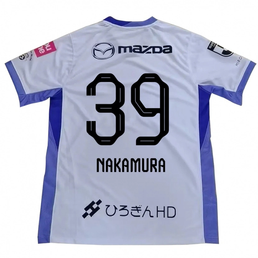Danxen Heren Sota Nakamura #39 Wit Oranje Uitshirt Uittenue 2025/26 T-Shirt