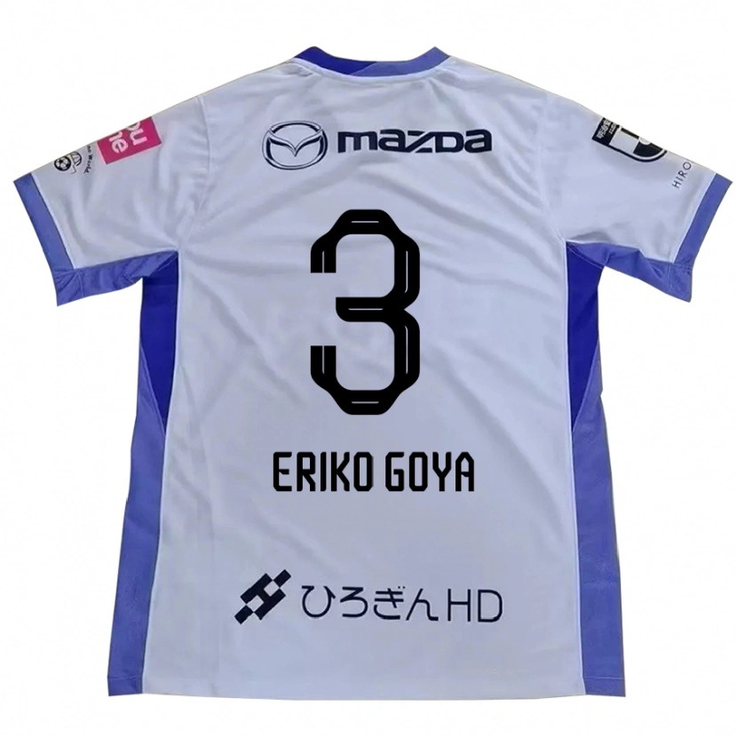 Danxen Heren Eriko Goya #3 Wit Oranje Uitshirt Uittenue 2025/26 T-Shirt