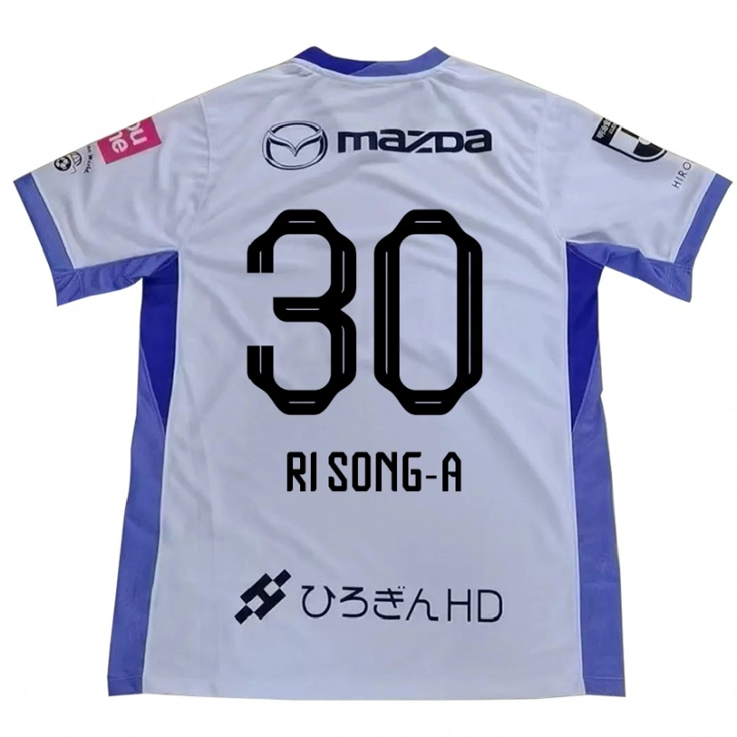 Danxen Heren Ri Song-A #30 Wit Oranje Uitshirt Uittenue 2025/26 T-Shirt