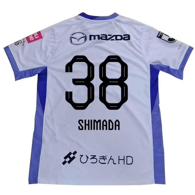 Danxen Heren Hana Shimada #38 Wit Oranje Uitshirt Uittenue 2025/26 T-Shirt
