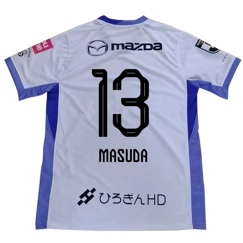 Danxen Heren Takuya Masuda #13 Wit Oranje Uitshirt Uittenue 2025/26 T-Shirt