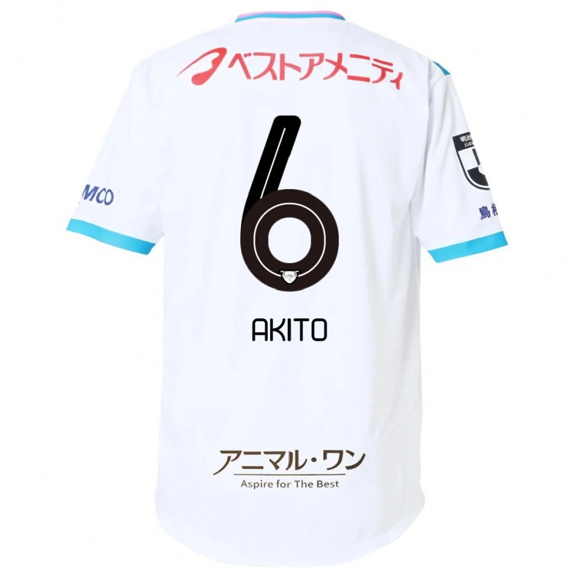 Danxen Heren Akito Fukuta #6 Wit Roze Uitshirt Uittenue 2025/26 T-Shirt