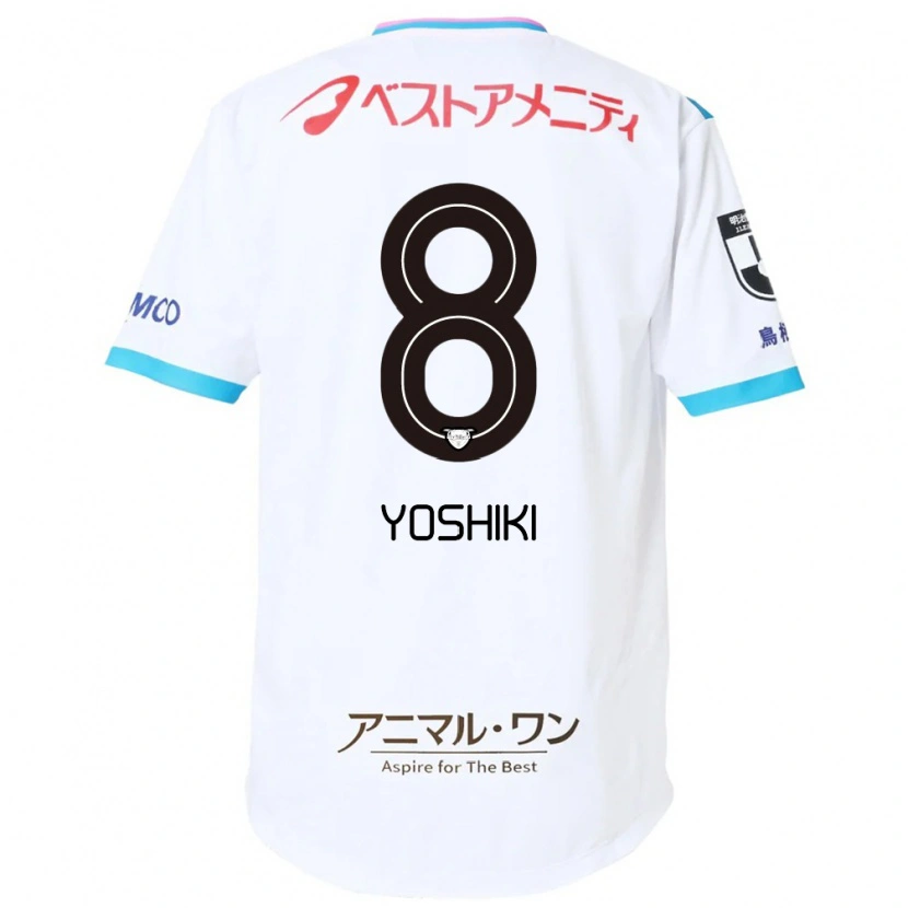 Danxen Heren Yoshiki Narahara #8 Wit Roze Uitshirt Uittenue 2025/26 T-Shirt