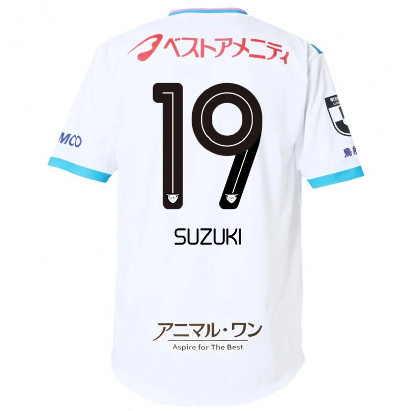 Danxen Heren Daichi Suzuki #19 Wit Roze Uitshirt Uittenue 2025/26 T-Shirt