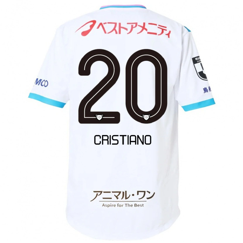 Danxen Heren Cristiano #20 Wit Roze Uitshirt Uittenue 2025/26 T-Shirt