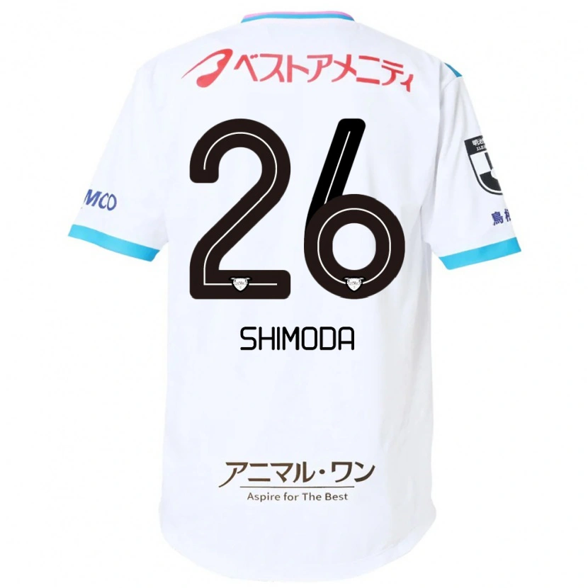 Danxen Heren Yuta Shimoda #26 Wit Roze Uitshirt Uittenue 2025/26 T-Shirt