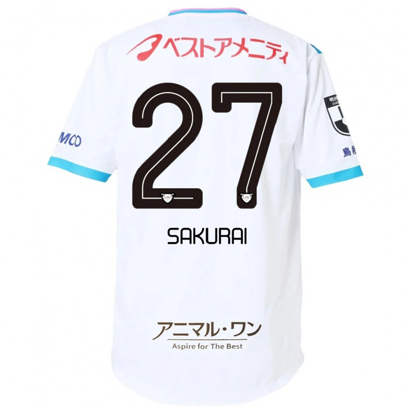Danxen Heren Tatsunori Sakurai #27 Wit Roze Uitshirt Uittenue 2025/26 T-Shirt