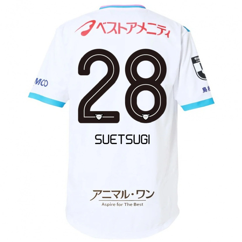 Danxen Heren Shun Suetsugi #28 Wit Roze Uitshirt Uittenue 2025/26 T-Shirt